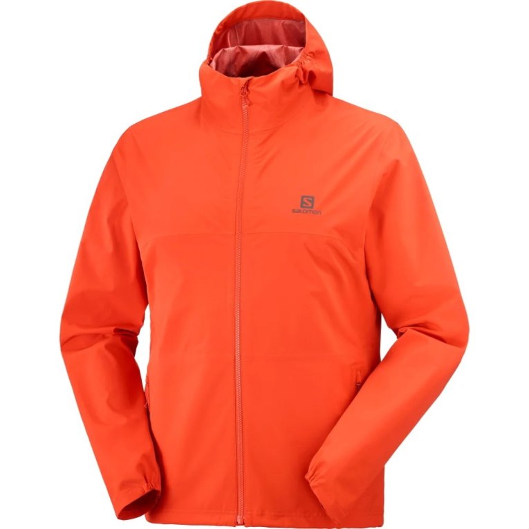 Chaquetas Shell Salomon Essential Impermeables 2.5 L Hombre Naranjas | MX LRMI018